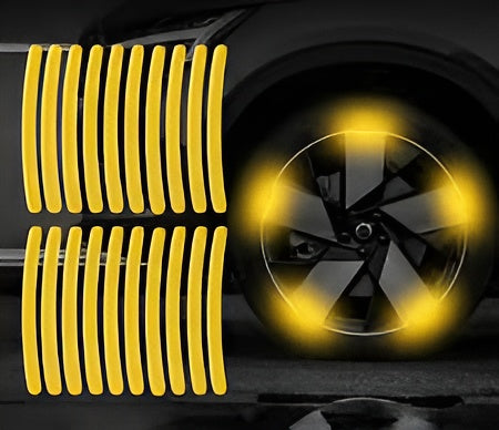 Wheel Reflective Strips Colorful Hub Stickers