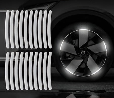Wheel Reflective Strips Colorful Hub Stickers